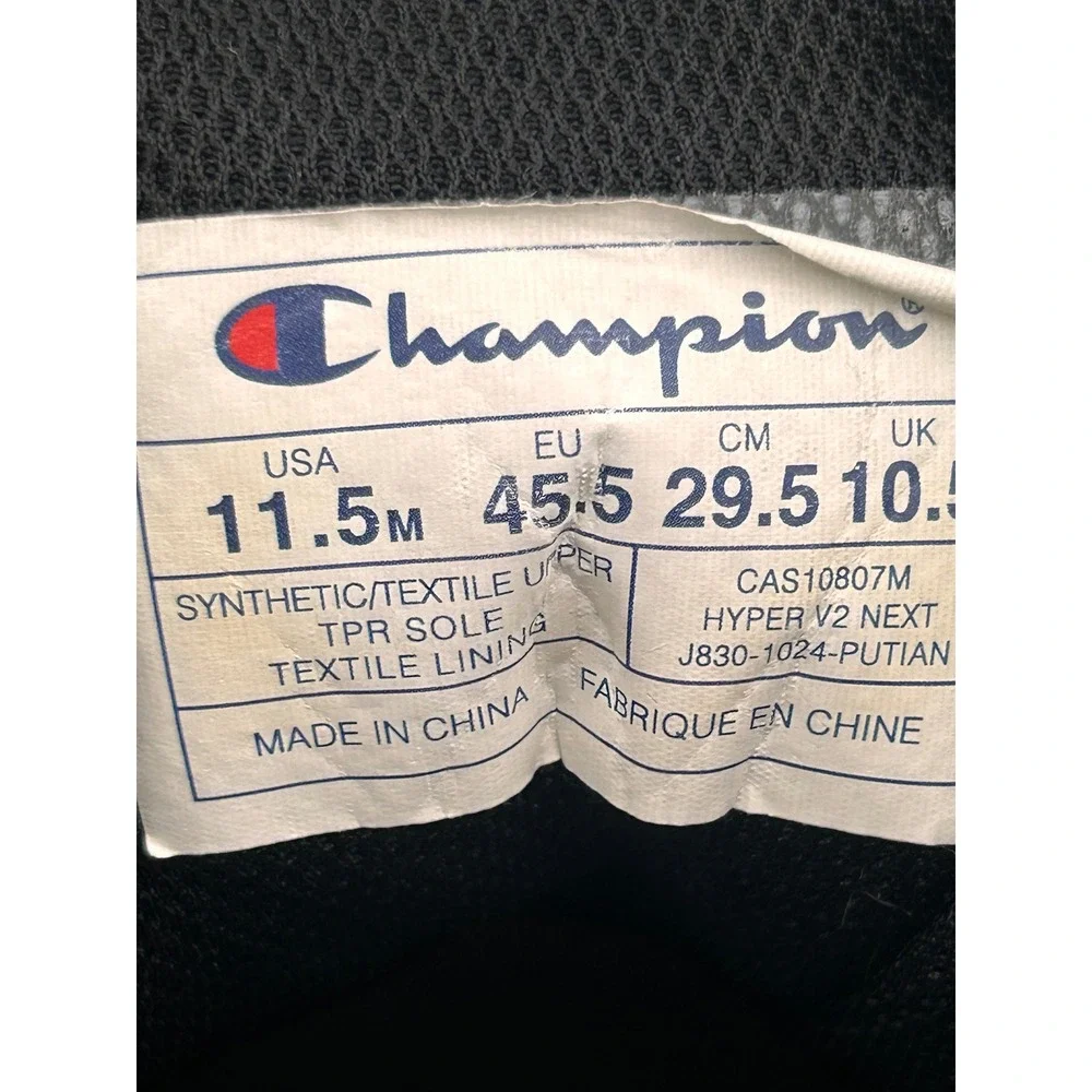Champion Hyper V2 Next Mens 11.5 Sneakers Red White Blue CAS10807M Low Top Shoes